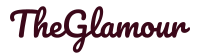Purple text that says: "TheGlamour" - a blog's logo.